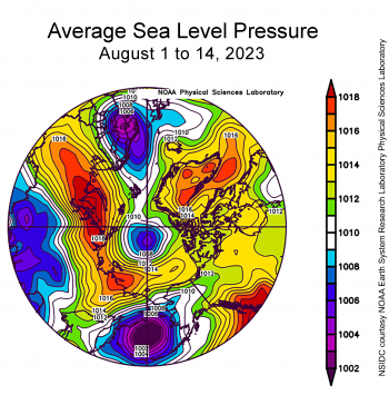 Sea Level Pressure for Arctic 