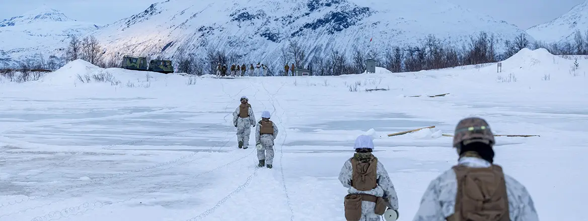 Cold front: US Marines in Setermoen, Norway as part of Exercise Nordic Response 24. Image: Cpl Joshua Kumakaw / DVIDS