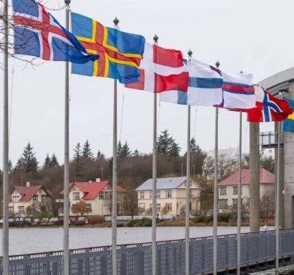 Decision-makers from Denmark, Sweden, Norway, Iceland, Finland, the Faroe Islands, Åland and Greenland convene in Reykjavík, Iceland, in October 2024 for the Nordic Council’s annual session. Photo: The Nordic Council