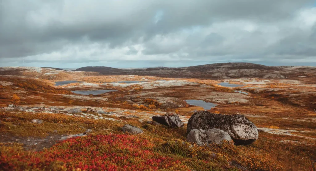 A rocky landscape in Teriberka, Oblast Murmansk in Russia. Photo: Evgeny Matveev