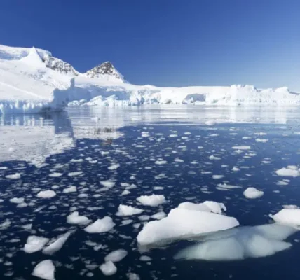 Melting Antarctic ice