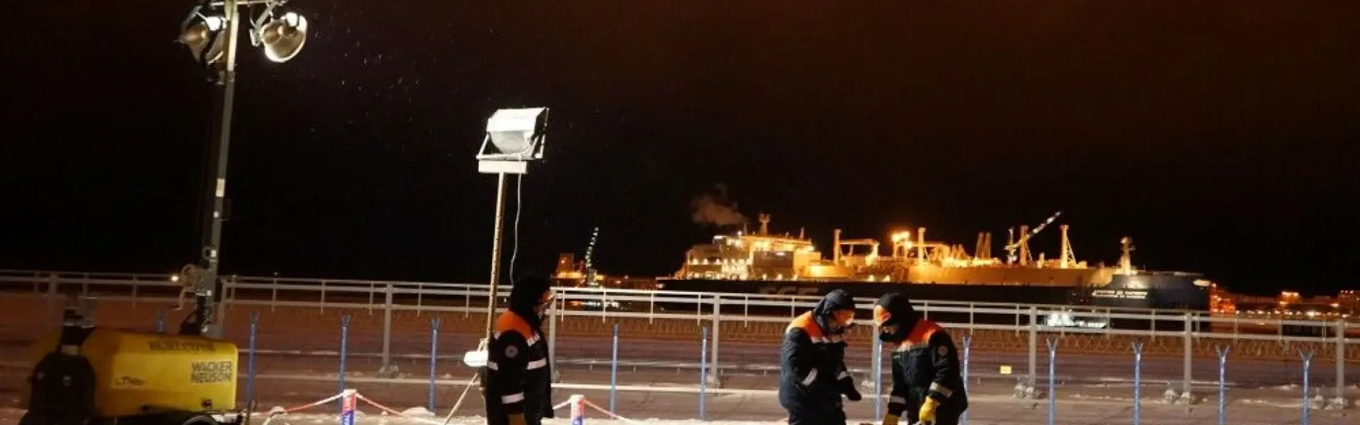Natural gas terminal Sabetta in Yamal Peninsula (Arctic). Photo: Atle Staalesen