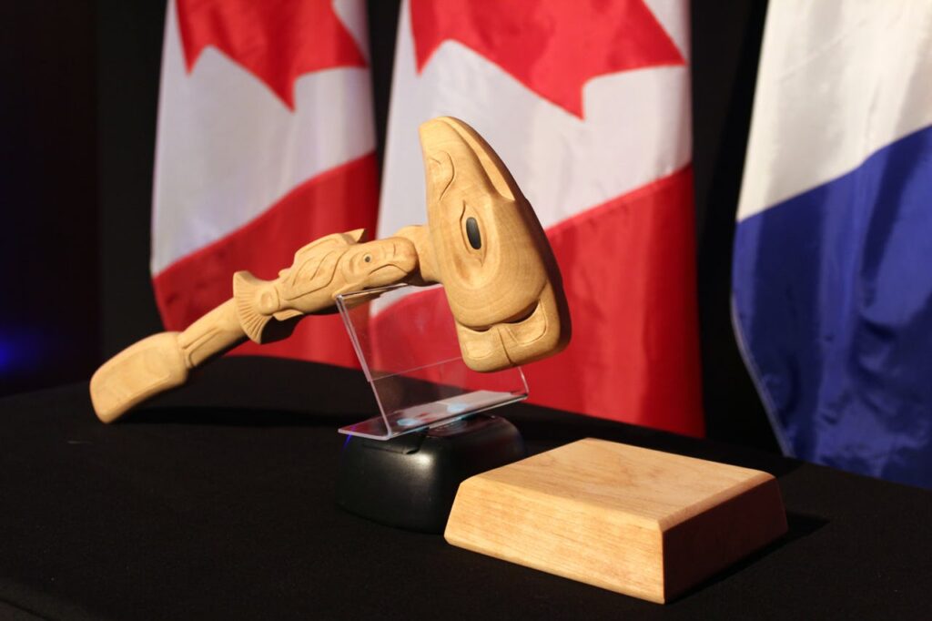 This is the gavel used by the Chair of Senior Arctic Officials at Arctic Council meetings. In 2025, Norway will pass the Arctic Council gavel on to the Kingdom of Denmark and two years later Sweden will be next in line. Photo: Arctic Council