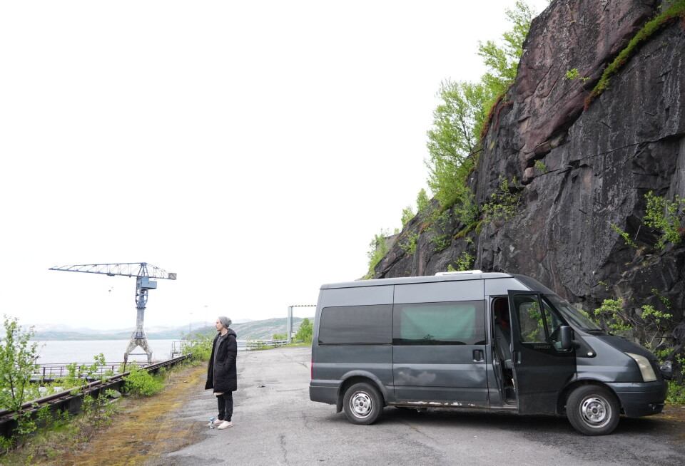 Miro is living in his minivan, which he drove all the way from Helsinki.