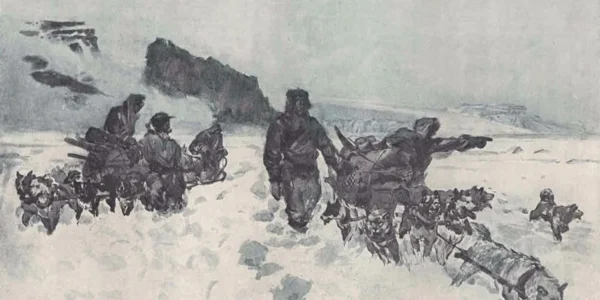 Russell Porter couldn’t get enough of adventures in frigid climes, participating in nine Arctic and sub-Arctic expeditions. Photo via National Archives