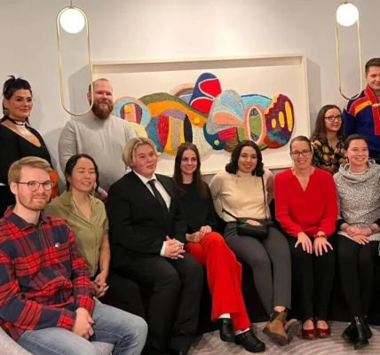 Arctic Policy Hackathon participants at the residence of the Ambassador of Canada to Iceland, Jeannette Menzies, during an event welcoming them to Reykjavík. Photo: The Gordon Foundation