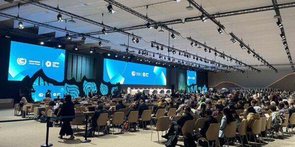 Master candidate at Yale University, Hassan Alzain, says COP30 offers a rare opportunity to reframe adaptation not as a privilege for the poor, but as a universal necessity in a world of unequal climate burdens. (Photo from COP29 in Baku, Azerbaijan in November 2024: ECCOthinktank via Flickr)