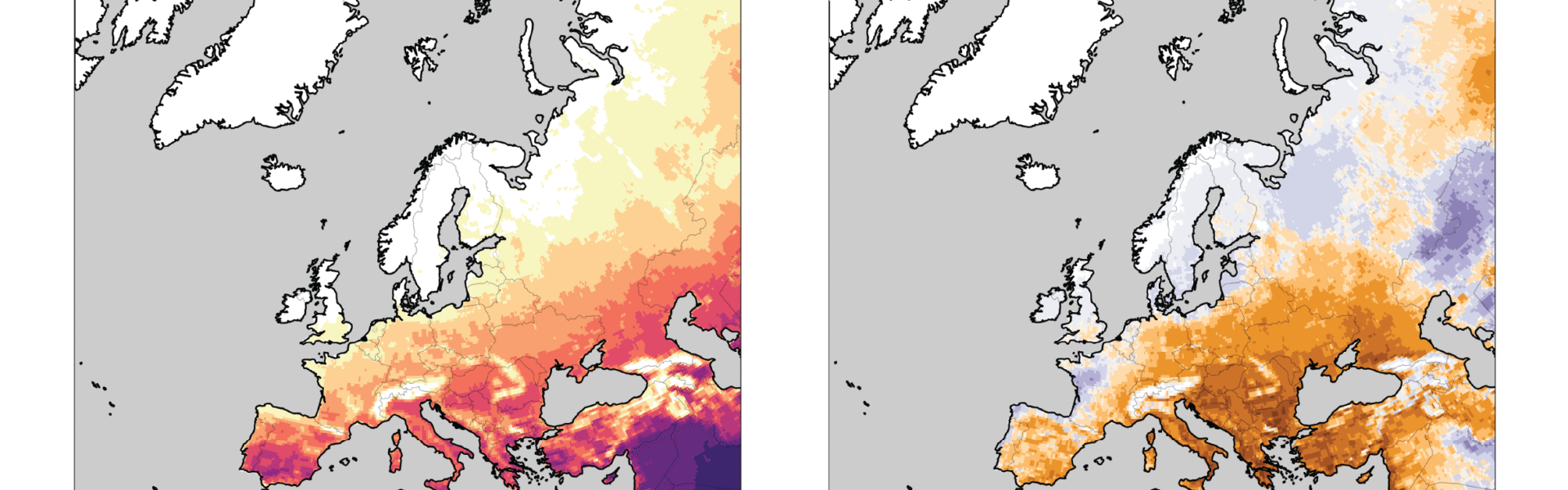 Number of days with at least ‘strong heat stress’ in 2024, and associated anomalies, relative to the average for the 1991–2020 reference period. A day with ‘strong heat stress’ has a maximum feels-like temperature, based on the Universal Thermal Climate Index (UTCI), of at least 32°C. Data: ERA5-HEAT. Credit: C3S/ECMWF.