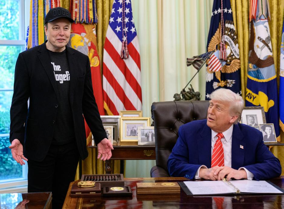 US President Donald Trump at a press conference with DOGE adviser Elon Musk on May 30th, 2025, in the Oval Office. DOGE is responsible for thousands of federal employees losing their jobs earlier this year. (Official White House Photo by Molly Riley)