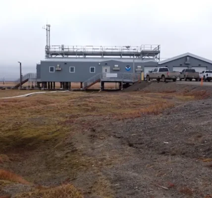 NOAA’s Barrow Observatory, situated north of the city center, overlooks the Chukchi Sea. (Photo courtesy of Judith Garfield)