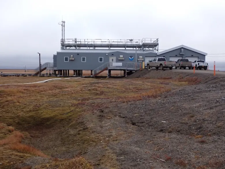 NOAA’s Barrow Observatory, situated north of the city center, overlooks the Chukchi Sea. (Photo courtesy of Judith Garfield)